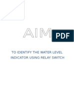 To Identify The Water Level Indicator Using Relay Switch