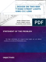 Optimal Design On Two-Way Straight Road Street Lights