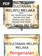 ZAMAN KESULTANAN MELAYU MELAKA Sem 8