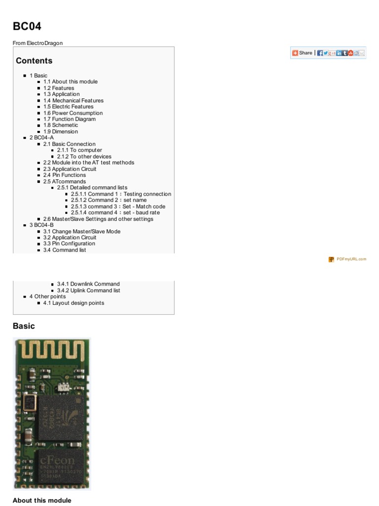 BC04-B Bluetooth To UART Module - Industrial Master-Slave Wireless Serial Module 9 thumbnail image