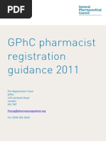 GPhC Pharmacist Registration Guidance
