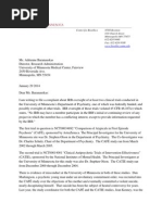 Request To Adrienne Baranauskas of Fairview To Investigate Conflicts of Interest Regarding David Adson in CAFE and CATIE Studies