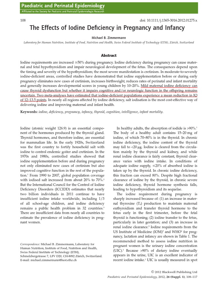 The Effects of Iodine Deficiency in Pregnancy and Infancy.pdf Thyroid
