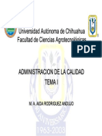 Administración de la calidad