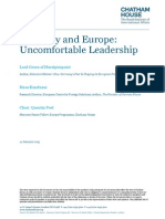 Germany and Europe: Uncomfortable Leadership: Transcript: Q&A