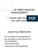 Basics of Merchandising