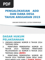 Download MATERI RAKOR PENGALOKASIAN ADD DAN DANA DESA  2015ppt by Buruh Migran SN255100172 doc pdf