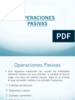 Operaciones Pasivas