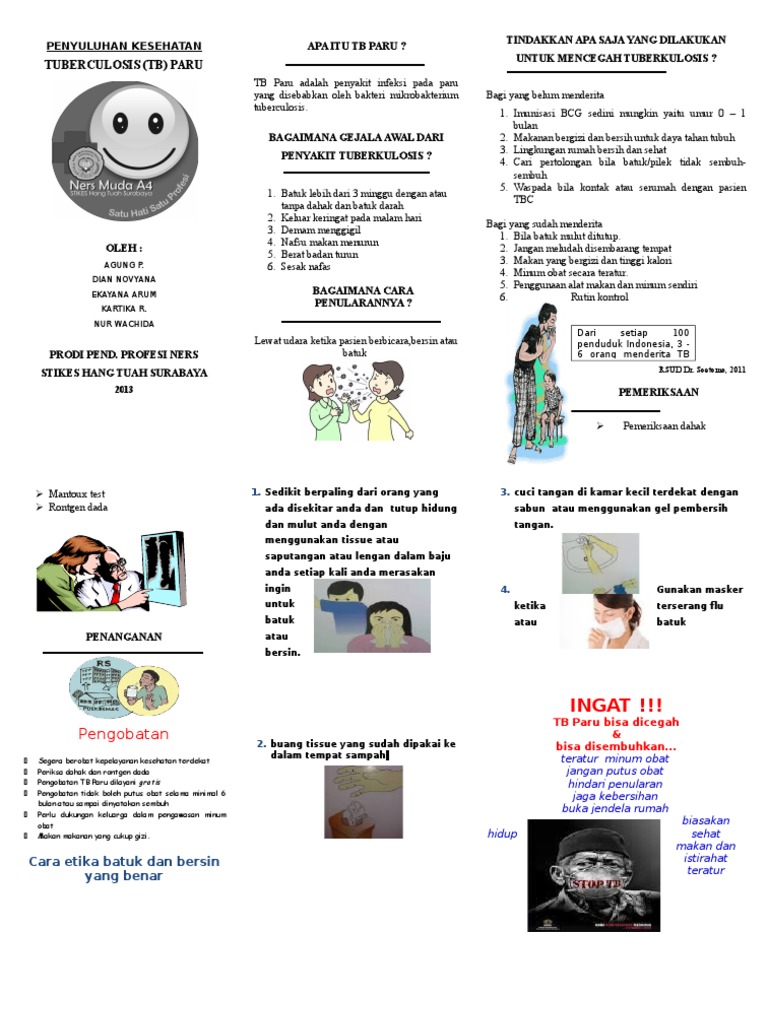30+ Ide Keren Contoh Pamflet Tb Paru Little Duckling Blog