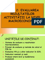 Tema 2. Evaluarea Rezultatelor Activității La Nivel Macroeconomic - 1