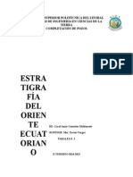 Estratigrafía Del Oriente Ecuatoriano