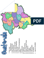 Mapa de Guatemala y Alta Verapaz Con Departamentos
