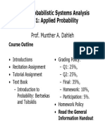 MIT Probability Course Outline and Lecture 1 Summary