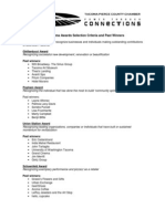 Selection Criteria and Past Winners - Final