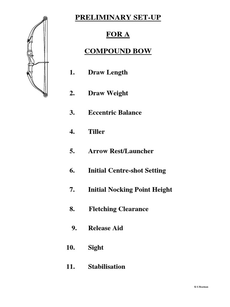 Compound Bow Setup Guide | PDF | Bow And Arrow | Arrow
