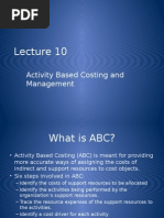 Activity Based Costing and Management