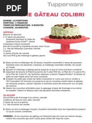 Recette Gateau Colibri Pdf Cuisine Europeenne Cuisine Regionale Et Ethnique