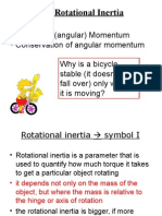 L-11 Rotational Inertia: - Rotational (Angular) Momentum - Conservation of Angular Momentum