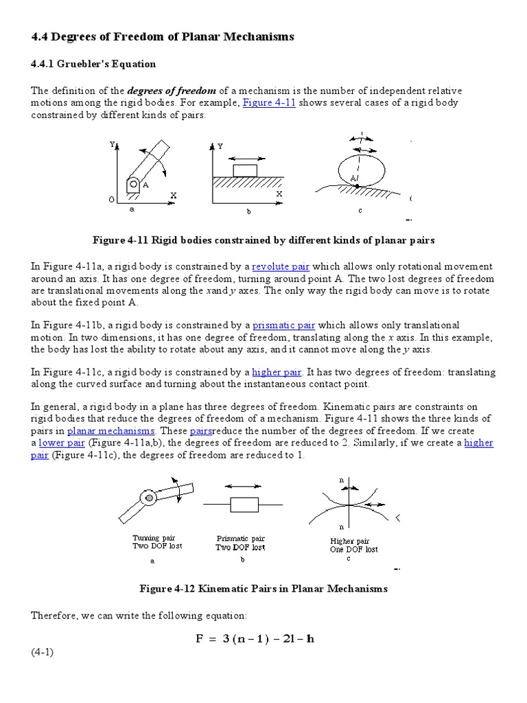 Calculate Degree of Freedom  PDF  Rotation Around A Fixed Axis