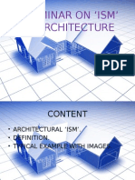 A Seminar on ‘Ism’ of Architecture