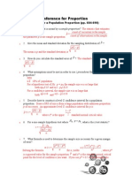 Inference for Proportions and Comparing Two Proportions