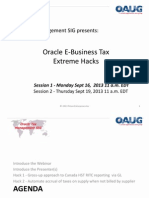 Oracle EBS Tax Extreme Hacks