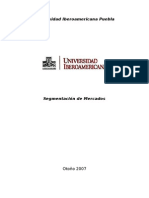 Segmentación de mercados en la UIA Puebla