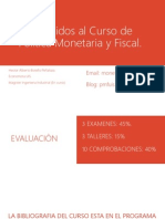 Introducción a la política monetaria y fiscal