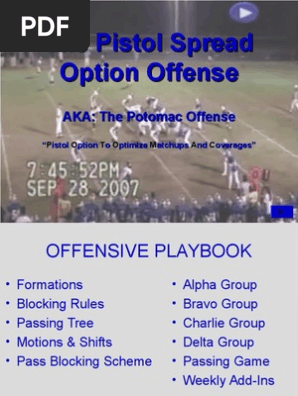Pistol Spread Option Playbook 2009 Version
