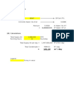 Condensate Estimation Template