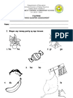 Ha He Gi Ga: Third Quarter Assessment