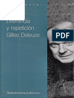 Gilles Deleuze Diferencia y Repeticion