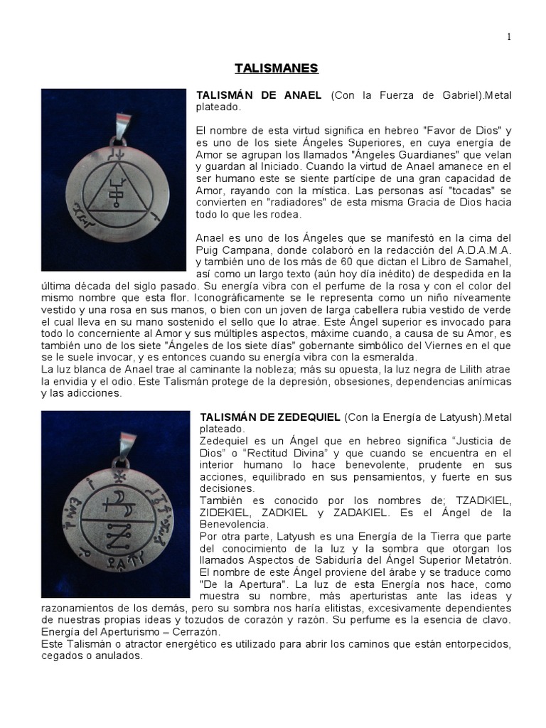 Tipos de Talismanes y Amuletos | PDF | Alá | Creencia religiosa y doctrina