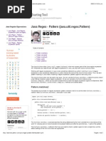 Download Java Regex - Pattern javautilregexPattern  tutorialsjenkovcompdf by Alfredo Canto SN255140108 doc pdf