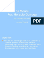 Los Mensú Por: Horacio Quiroga