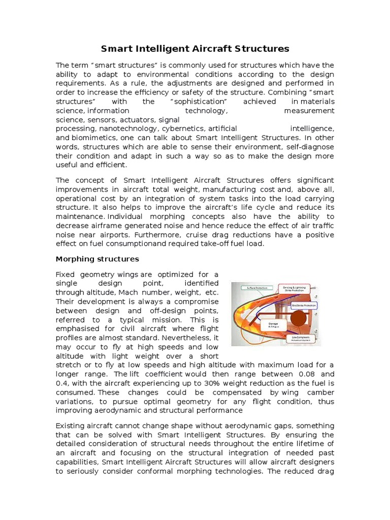 Smart Intelligent Aircraft Structures Overview | PDF | Aerospace ...