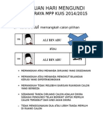 Cara Betul Tanda Undi 2014 Pdf