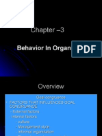 Chepter-3 Behavior in Organization