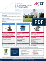 Cricket Australia National Club Risk Protection Programme: JLT Sport Programme Summary