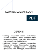 Kloning Dalam Islam