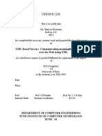 Certificate: XML-Based Servers-Communicating Meaningful Information Over The Web Using XML