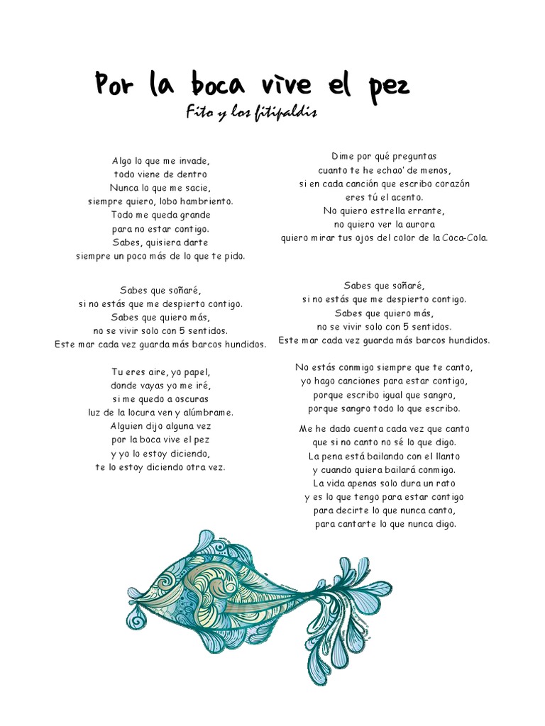 Por La Boca Vive El Pez | PDF