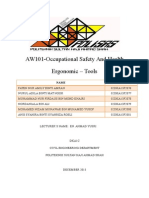 AW101-Occupational Safety and Health Ergonomic - Tools: Name Registration No