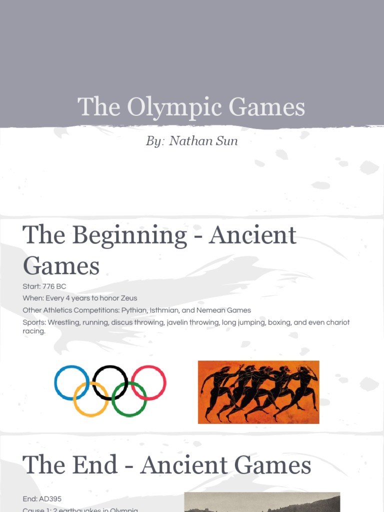 The Olympic Games | PDF