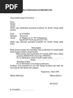 Surat Perjanjian Penyelesaian Pembayaran