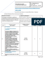 Fiche Programme D'Une Action DE Formation