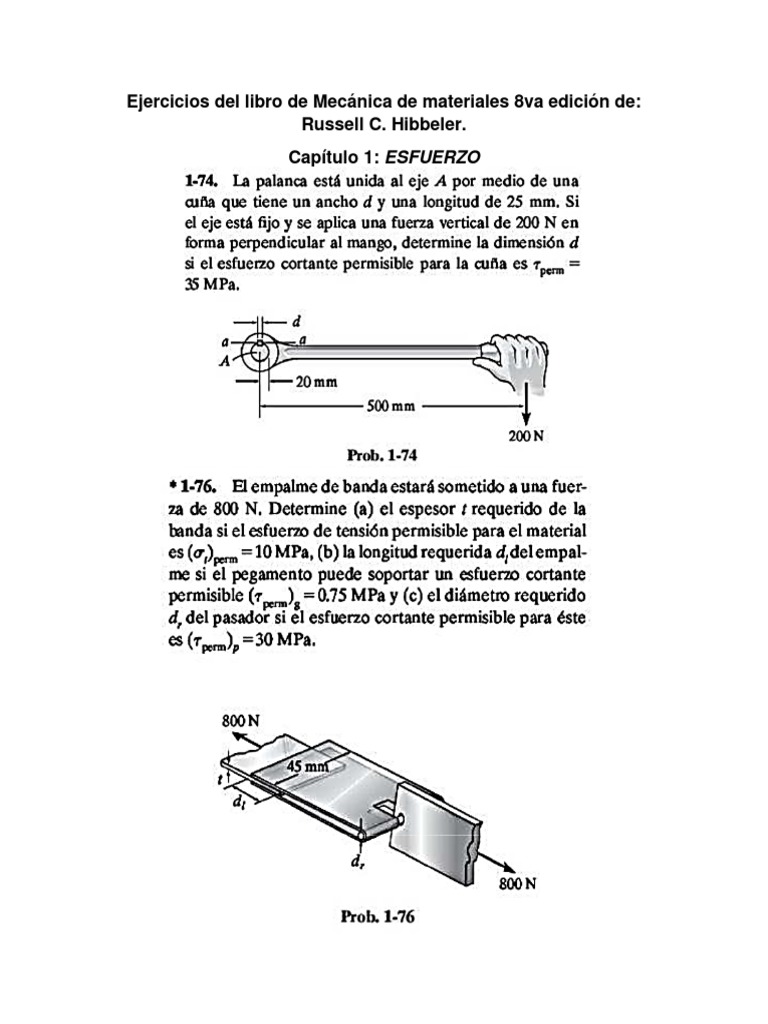 Ejercicios del libro de Mecánica de