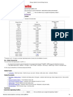 Energy Content in Common Energy Sources