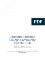 Citipointe Christian College Community Debate Club