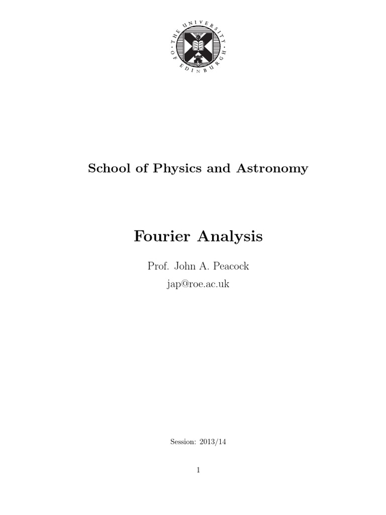 Fourier Series and Transform Basics | PDF | Trigonometric Functions | Sine